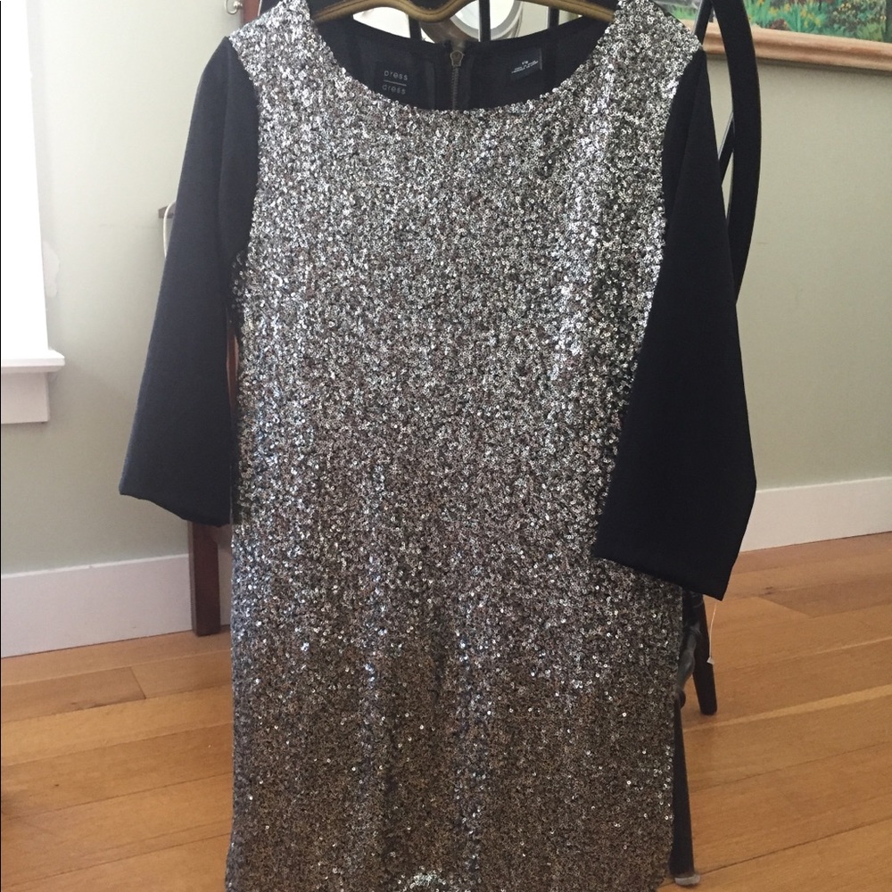 Silver sequin party dress!